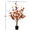 3 pi. Arbre d'automne artificiel pré-éclairé avec 80 lumières DEL blanc chaud