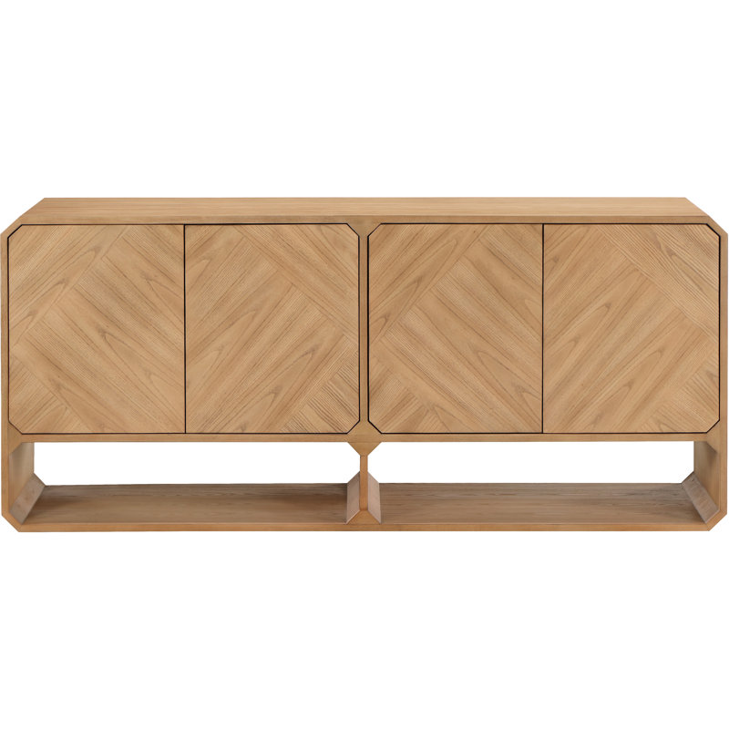 Buffet en bois massif 68,5 po Parker, Naturel