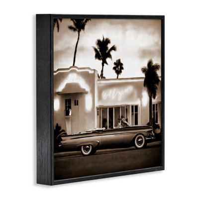 Sepia Classic Car  Framed Giclee Art by Noah Bay