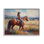 «Cowgirl in Western Scene» par Ramona Murdock, reproduction d'art sur toile tendue