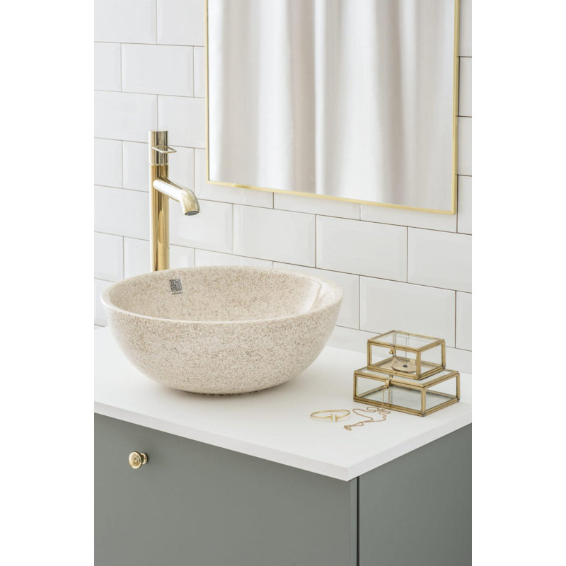 Soft40 15.75'' L Bathroom Sink, Light Natural