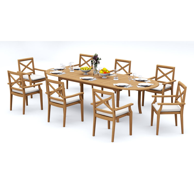 Ensemble repas extérieur 82 po Damarrea, 8