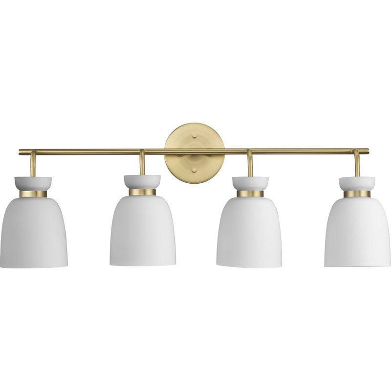 Lexie Dimmable Vanity Light, 4, Brushed Gold