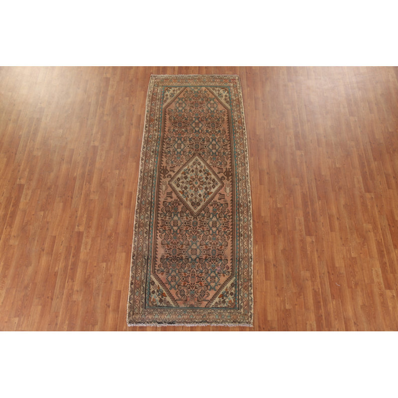 Tapis de couloir géométrique traditionnel 4 x 10