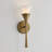 5" W x 16" H 1-Light Sconce in Mystic Luster with Soft White Glass
