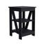 Table d'appoint Rossville, salon, noir-587595299