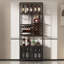 Armoire-bar sur pied 82,7 "avec support en verre