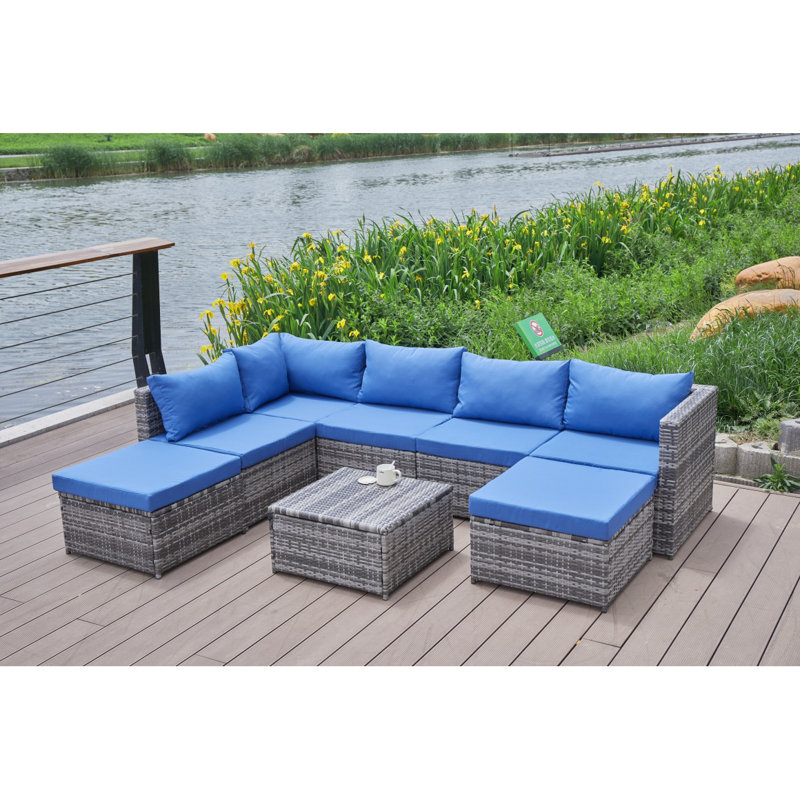 Patio Sofa With Cushions