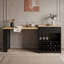 Table de comptoir extensible avec prise électrique, rangement pour bouteilles de vin et tiroirs-861615778
