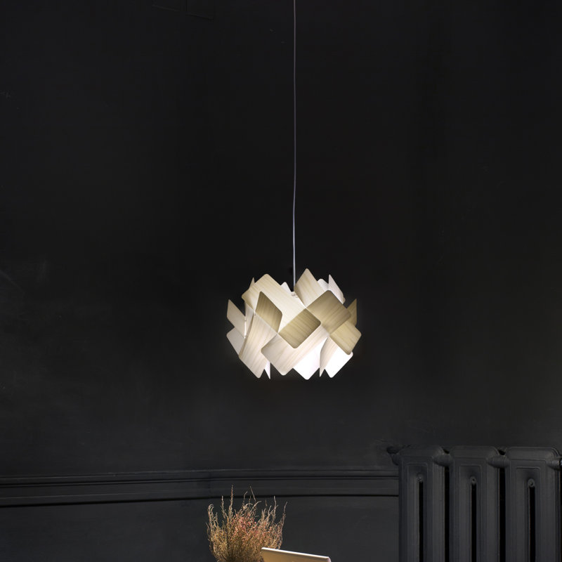 Escape 1 - Light Pendant, Ivory White, Matte Black, E26 Base