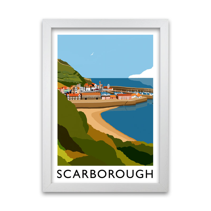 Scarborough 1 Piece Single Picture Frame Wall Art, 841 cm H x 594 cm W, White