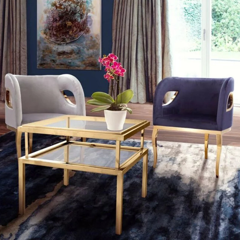 Barriejames Velvet Armchair