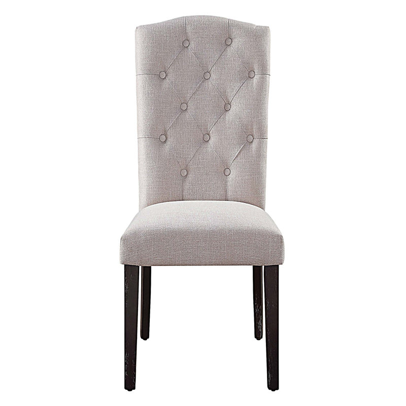 Chaises d'appoint capitonnées à dossier (ensemble de 2)