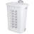 3-Pack Ultra Wheeled Hamper, Laundry Basket W/ Flip-Top Lid & Retractable Handle - Plastic Rolling Clothes Storage Cart