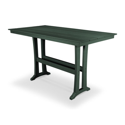 Farmhouse Trestle 37" x 72" Bar Table