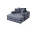Canapé-lit modulaire 3-en-1 surdimensionné de 52,4 po de style nuage et confortable, parfait pour la détente et une utilisation polyvalente-1178223746