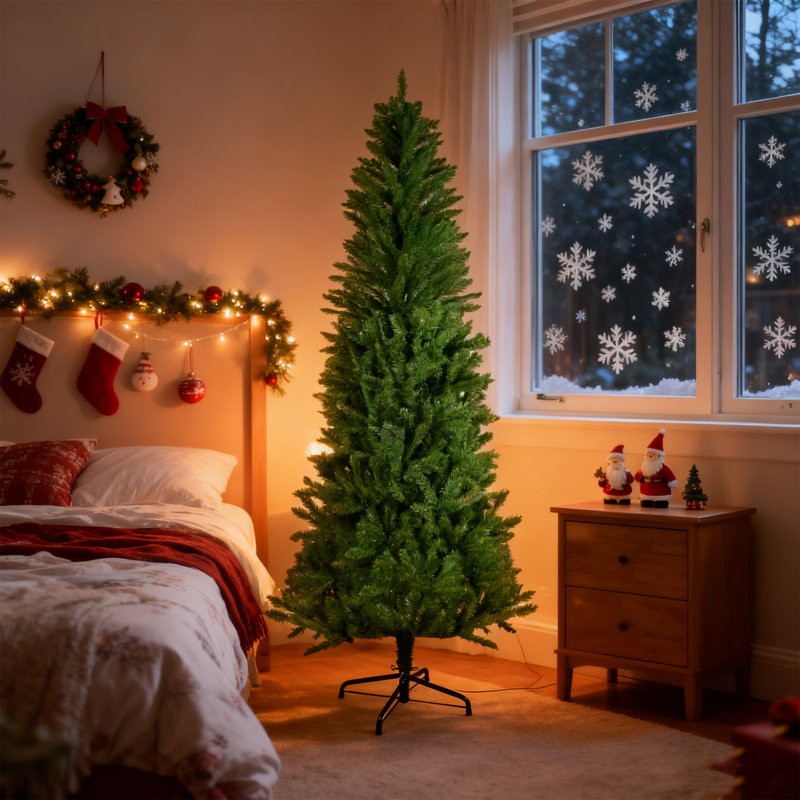 Arbre de Noël classique 5 pi, branches denses, décoration intérieure et extérieure, cadeaux de Noël, décorations de Noël