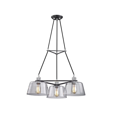 Lustre géométrique à 3 lumières audiophile
