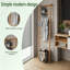 Bamboo Leaning Towel Ladder, Natural Wood Towel Rack For Bathroom & Bedroom
