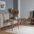 Elegant Nesting Table Set (3 Pieces), Walnut Finish, 22.8 x 18.5 x 15.7 inches | 100% MDF, 0.35 mm Membrane Coated Top, Sturdy Wooden Legs | Perfect for Living Room, Modern Design, Space-Saving Solution