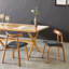 Ensemble de 2 chaises de salle à manger en bois massif avec coussins en polyuréthane, dossier ergonomique, usage domestique-1046805496