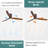52 Inch Flush Mount Ceiling Fan With LED Light And Remote Control Solid Wood Blades