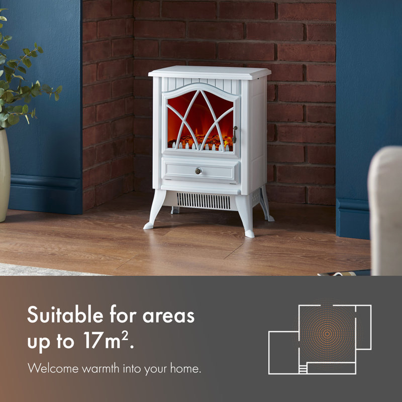 VonHaus 38cm W Electric Stove, White