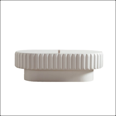 Fluted Storage Table with Lift-Off Lid, Sleek Texture, Perfect for Modern Living and Organized Spaces