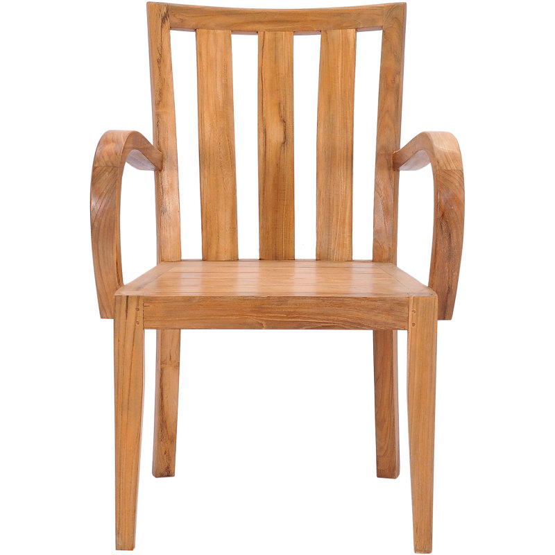 Chanelle Outdoor Teak Dining Armchair