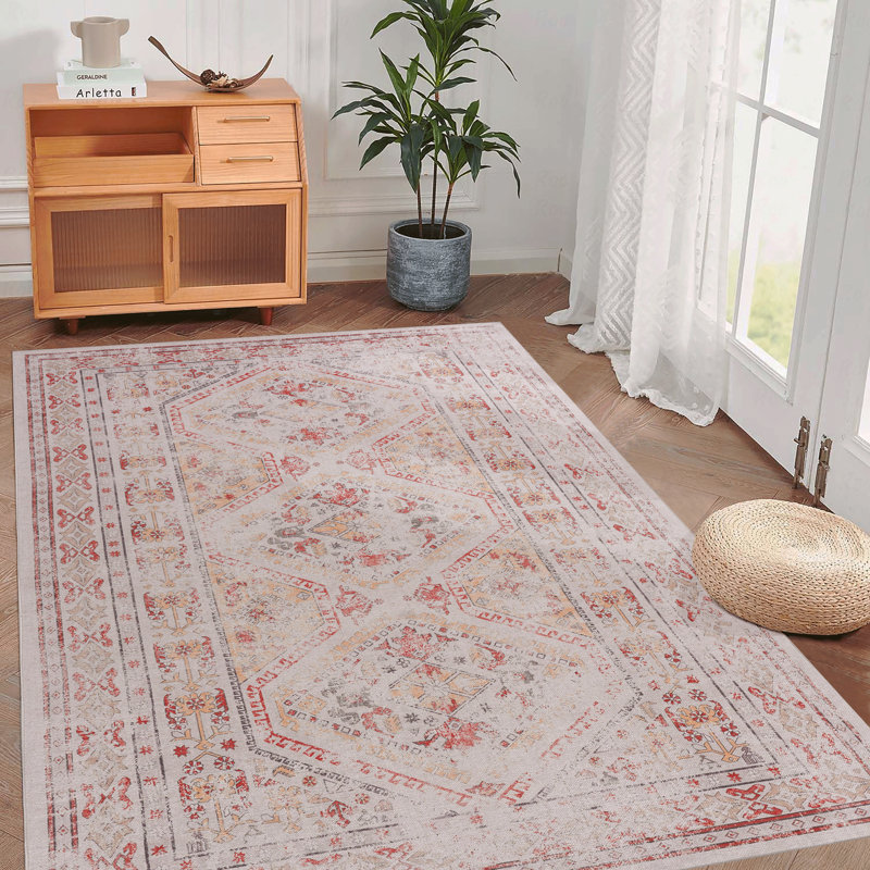 Area Rug, Washable Function Rug, Low-Pile Design, Non-Slip Function, Non-Shedding Function, Foldable Function, Kid & Pet Friendly