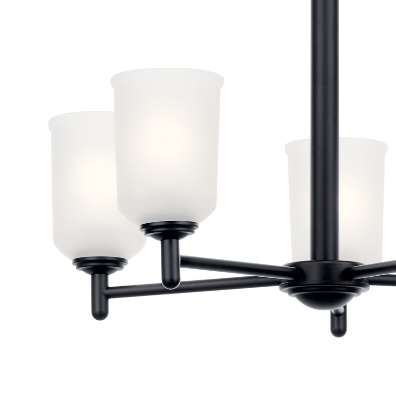 Shailene 5 - Light Dimmable Classic / Traditional Chandelier, Black
