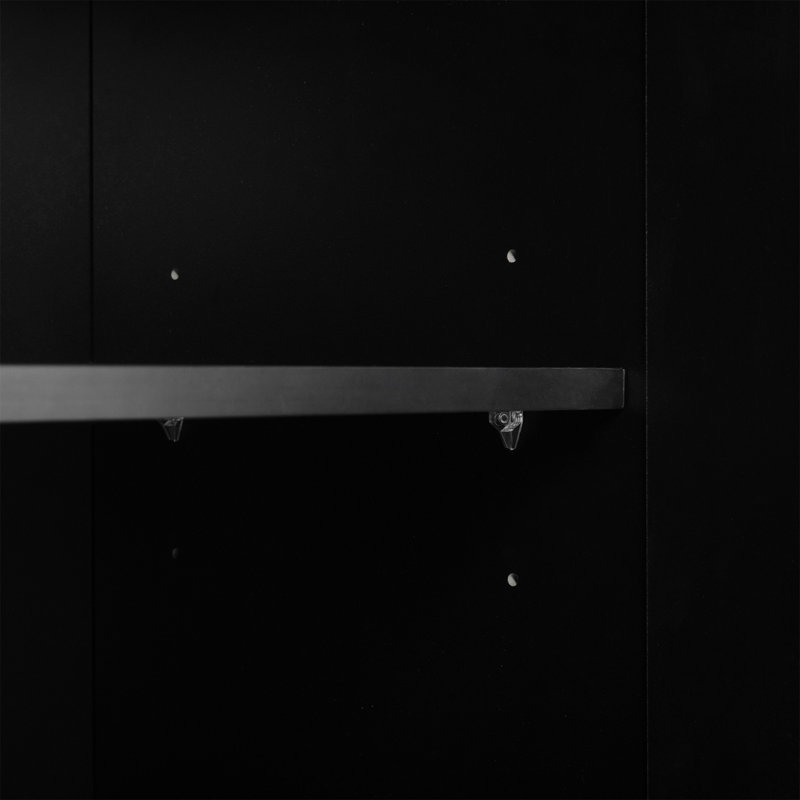 Armoire à chaussures 2-en-1 avec coussin moelleux On-Trend, Noir