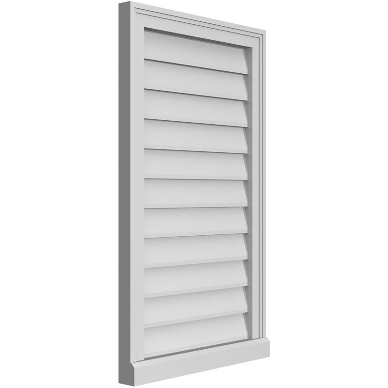 Cadre de seuil Brickmould, brun clair apprêté, H 34 po x l 20 po x P 2 po