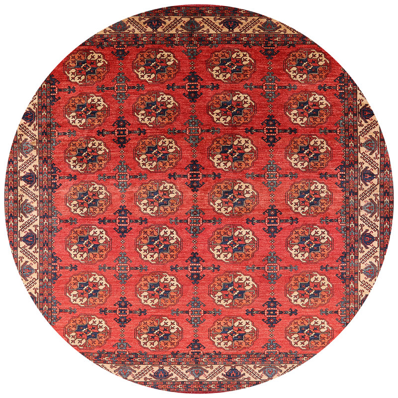 Hanaford Oriental Indoor Rug, Round 5'