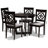 Daejha 4 - Person Solid Wood Top Four Leg Dining Set