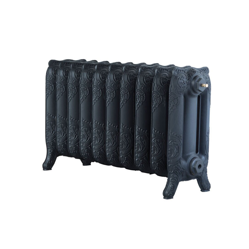 Aahil Horizontal Radiator, Black Primer, 470mm H x 814mm W x 251mm D