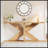 70.9-Inch Farmhouse Console Table With Geometric Base, Oak Brown Sofa Table For Entryway And Living Room