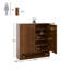 Armoire de rangement pour chaussures 24 paires avec tablettes réglables-395154186