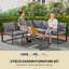 Wicker 5 - Person Garden Lounge Set with Cushions