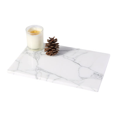 Guein Rectangle Natural Marble Tray