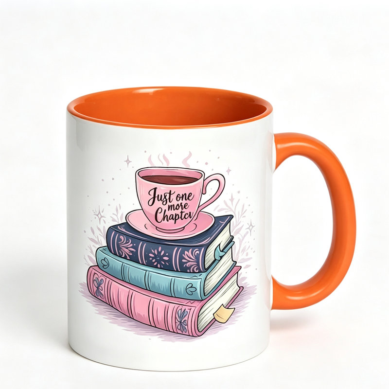 Just One More Chapter Ceramic Coffee Mug Coffee Cup Tea Mug Christmas Gift Leisure Time Can Hold Tea Milk.
