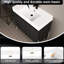 Armoire de salle de bain autoportante 36 po avec lavabo en résine - fini chêne foncé et aspect sophistiqué-457948925