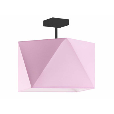 Demarian Fabric Semi Flush Mount