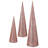 18-24-30"  Sequin And Bead Cone Tree 3 Piece Set