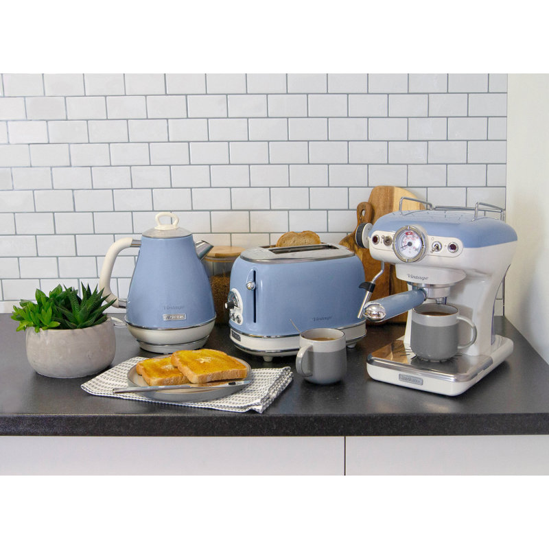 Ariete Vintage Espresso Coffee Machine, Blue