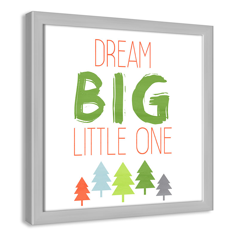 Dino Brave 2, art encadré, 12" H x 12" W x 1.18" D, Encadré de boîte argent