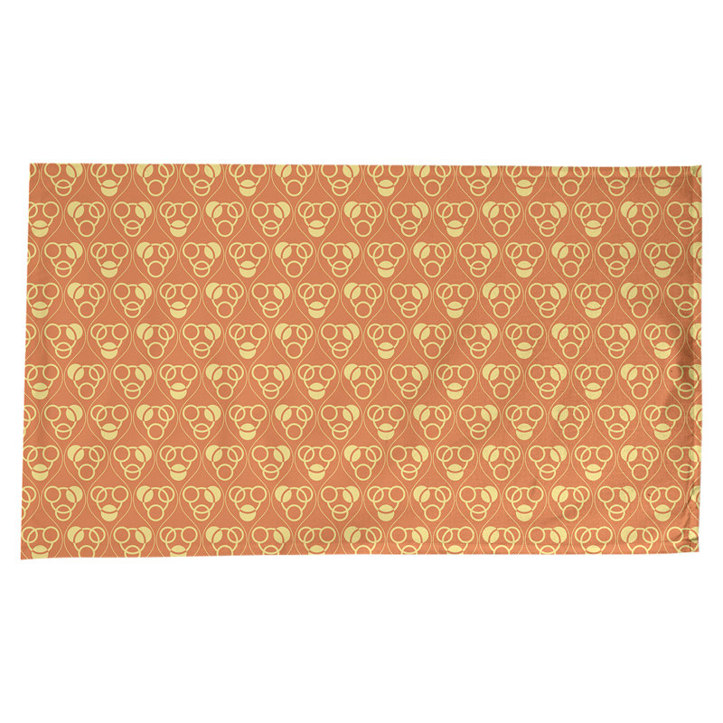 Classic Circles and Waves Tablecloth, Orange/Yellow