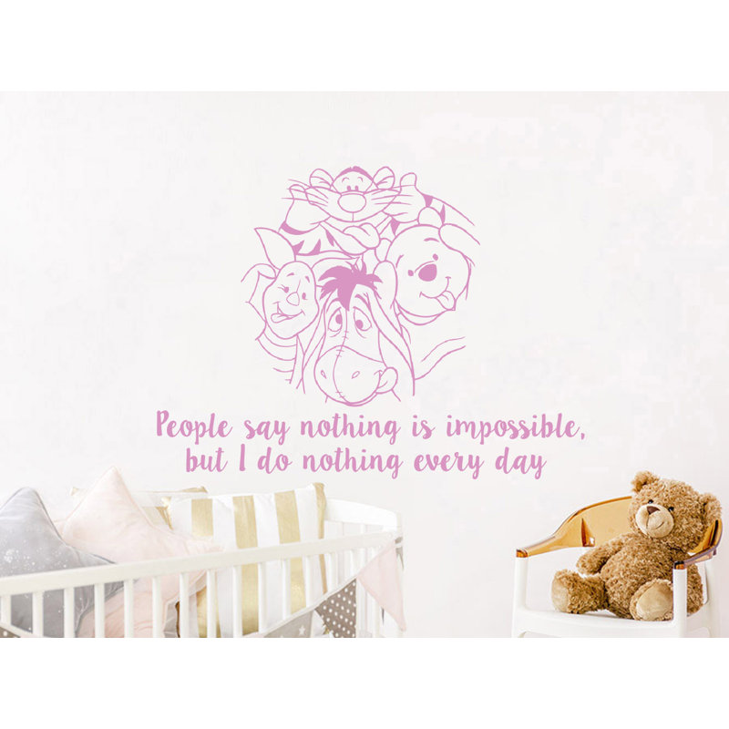 Décalcomanie murale winnie classic the pooh, Lilas