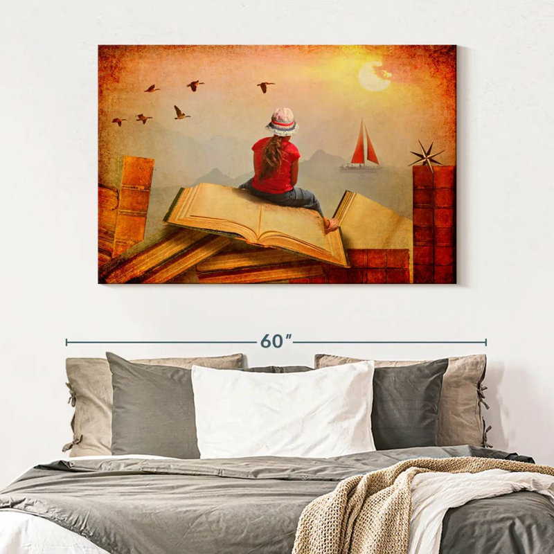 Kelan Reading And Reality, 34" H x 51" W