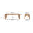 Channing Oak Solid Wood Dining Table-71625495-71625494